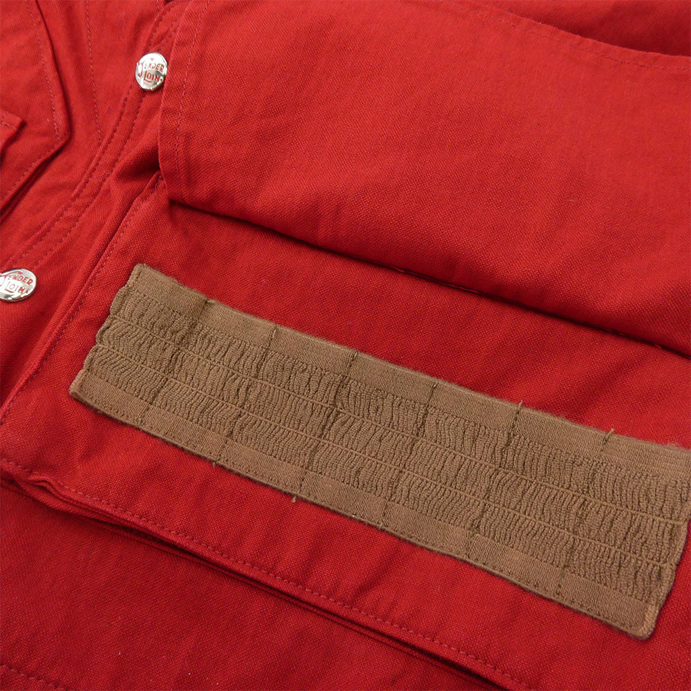 TENDERLOIN テンダーロイン T-FIELD VEST フィールド コットンダック生地 ベスト レッド レッド系 M【中古】