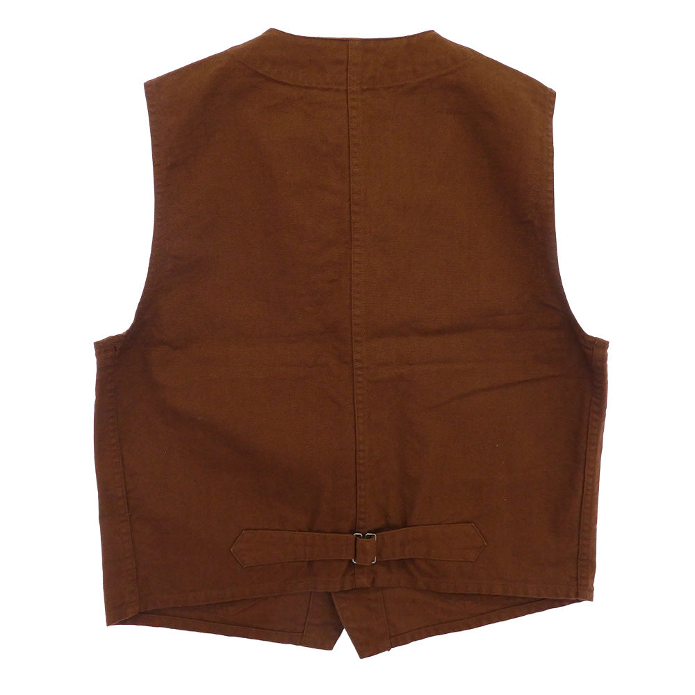 TENDERLOIN テンダーロイン T-ENGINEER VEST エンジニア コットンダック生地 ベスト ブラウン ブラウン系 M【美品】【中古】