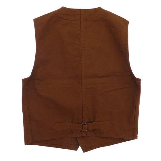 TENDERLOIN テンダーロイン T-ENGINEER VEST エンジニア コットンダック生地 ベスト ブラウン ブラウン系 M【美品】【中古】