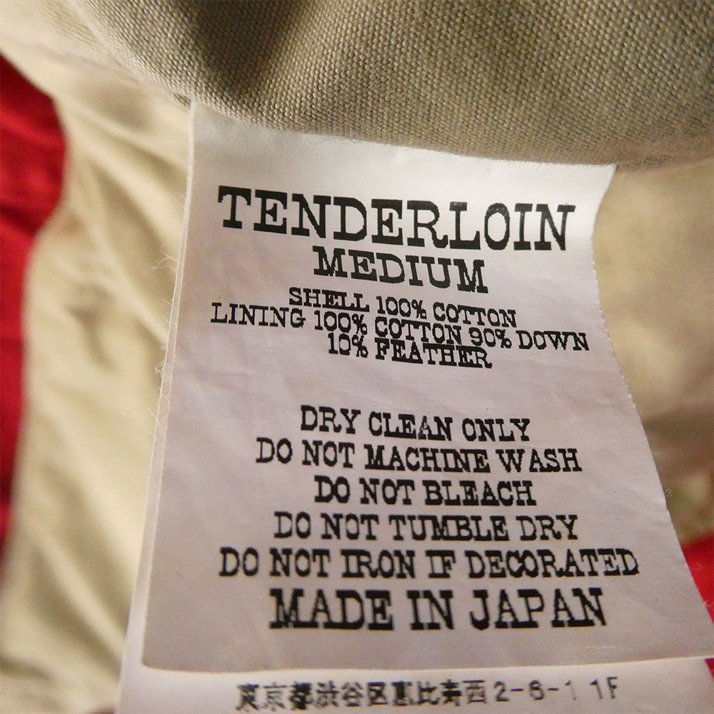 TENDERLOIN テンダーロイン T-DOWN JKT フード着脱可能 フーデッド ダウンジャケット レッド レッド系 M【中古】
