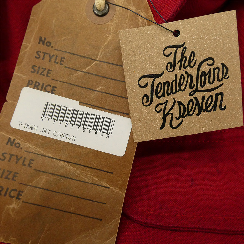 TENDERLOIN テンダーロイン T-DOWN JKT フード着脱可能 フーデッド ダウンジャケット レッド レッド系 M【中古】