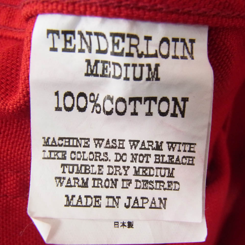 TENDERLOIN テンダーロイン T-FIELD COAT コットンダック生地 フィールド フーデッド コート レッド系 M【中古】