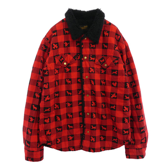 TENDERLOIN テンダーロイン T-SHERPA SHT W シェルパ ウィンチェスター チェック ボアフリース ジャケット レッド系 ブラック系 M【中古】