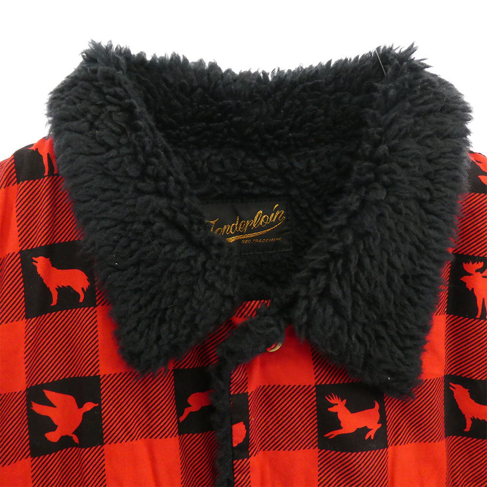 TENDERLOIN テンダーロイン T-SHERPA SHT W シェルパ ウィンチェスター チェック ボアフリース ジャケット レッド系 ブラック系 M【中古】