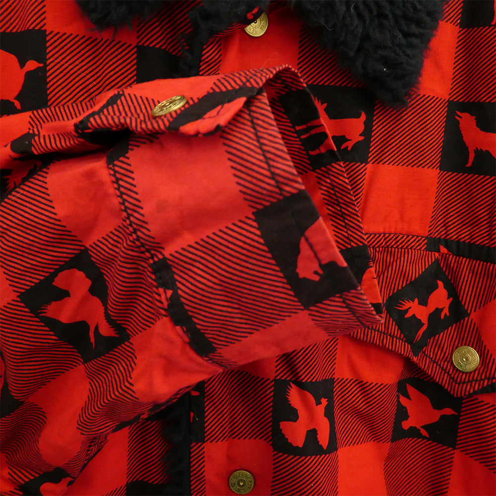 TENDERLOIN テンダーロイン T-SHERPA SHT W シェルパ ウィンチェスター チェック ボアフリース ジャケット レッド系 ブラック系 M【中古】