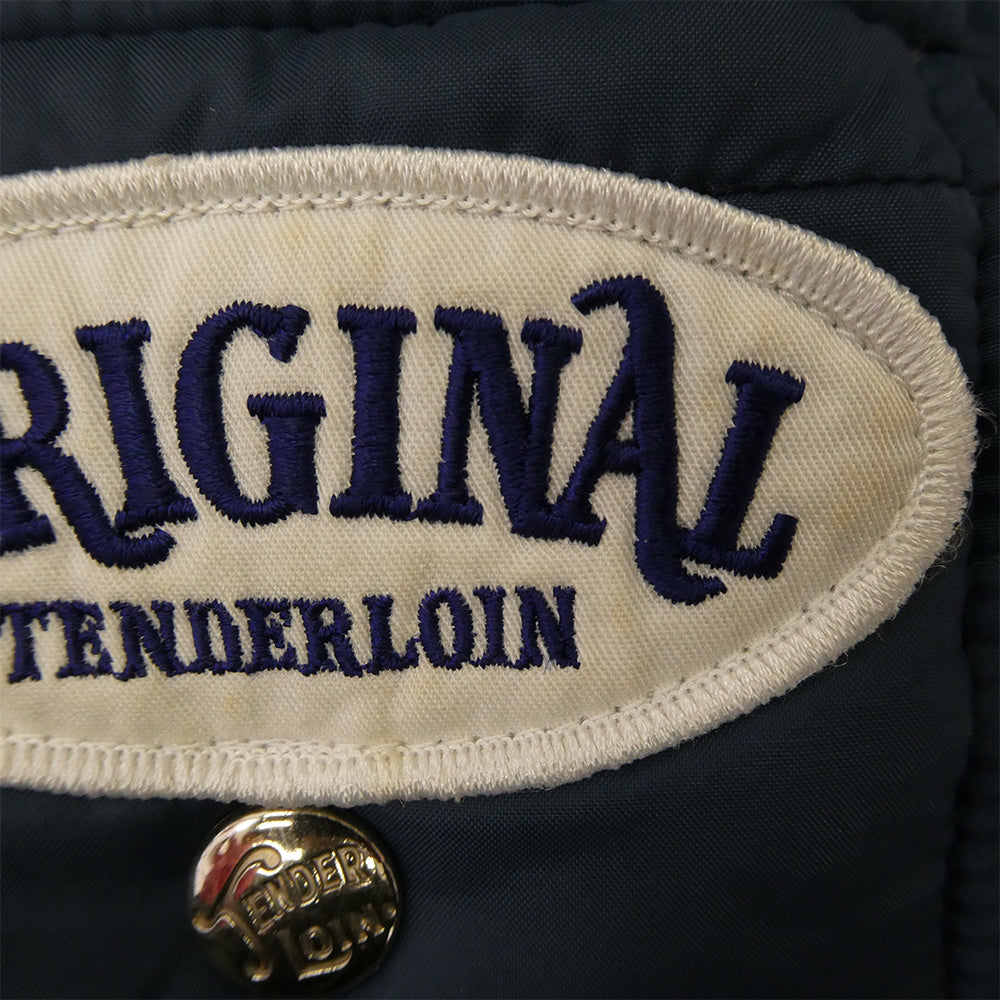 TENDERLOIN テンダーロイン T-NRA RACING JKT ロゴワッペン レーシング ダウンジャケット ネイビー系 M【中古】