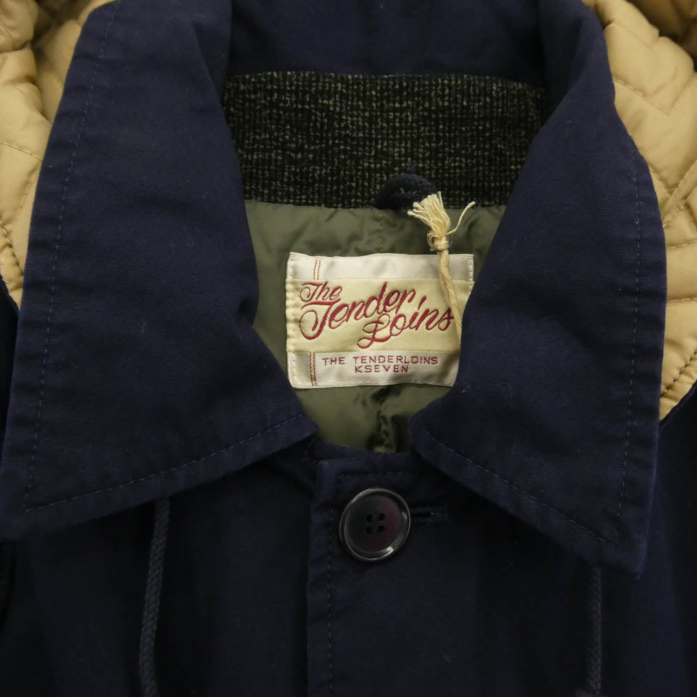TENDERLOIN テンダーロイン T-HUNTING DOWN JKT ハンティング ダウンジャケット ネイビー ネイビー系 M【中古】
