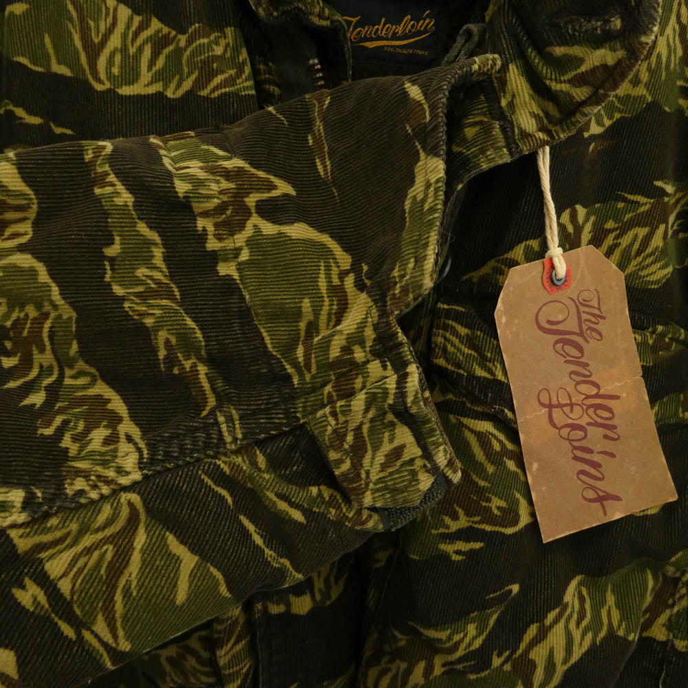 TENDERLOIN テンダーロイン T-M-65 CORDUROY CAMO M65 着脱可能ボアフリースライナー付 カモフラ コーデュロイ フィールドジャケット M【中古】