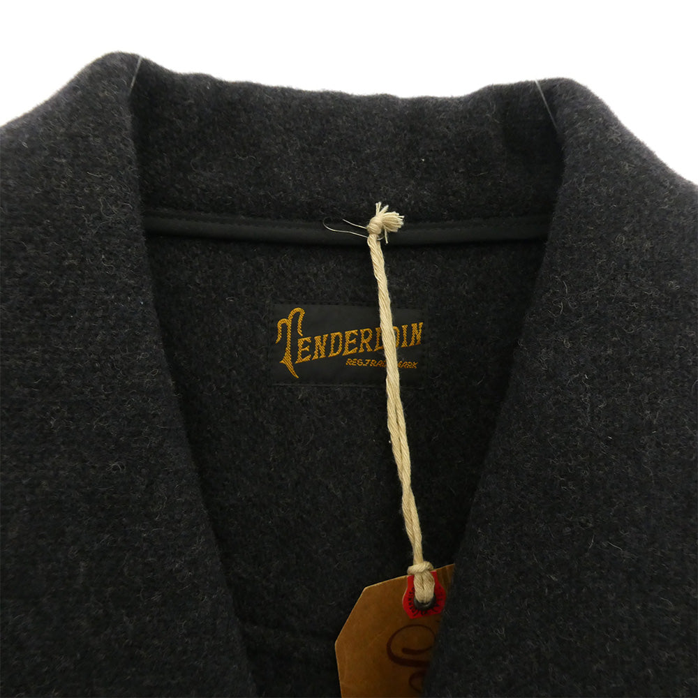 TENDERLOIN テンダーロイン T-RAIL ROADER SPECIAL HEATHER レザー切替 レイルローダー スペシャル Pコート ブラック系 M【中古】