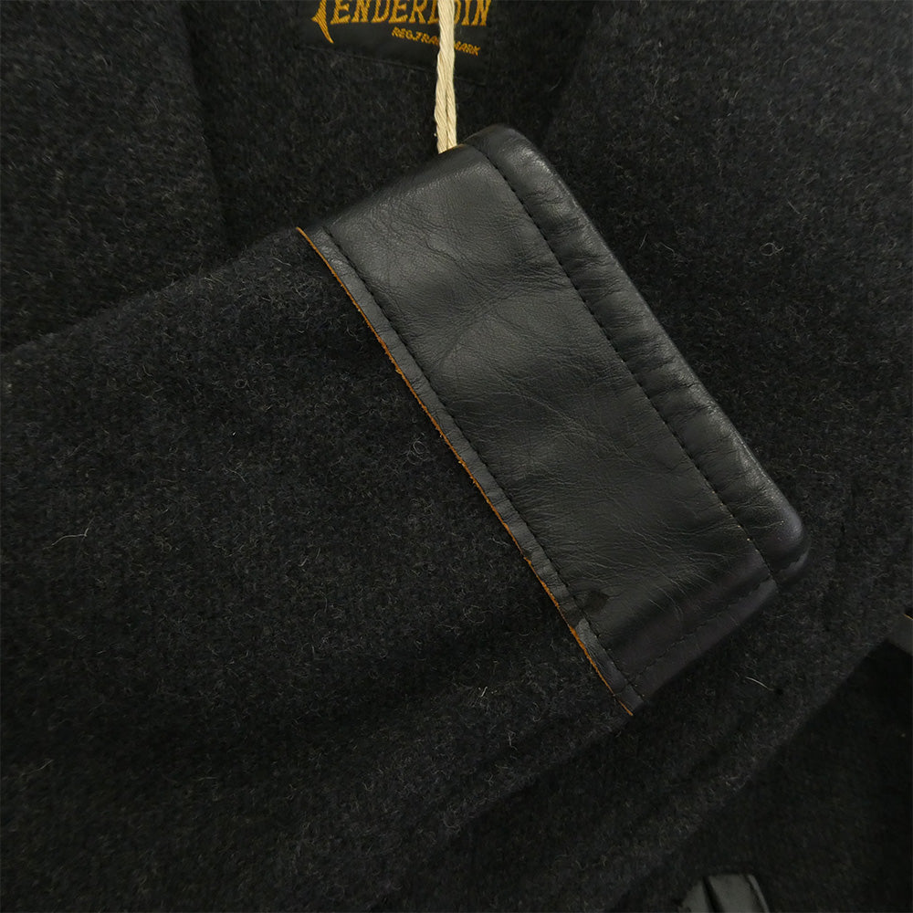 TENDERLOIN テンダーロイン T-RAIL ROADER SPECIAL HEATHER レザー切替 レイルローダー スペシャル Pコート ブラック系 M【中古】