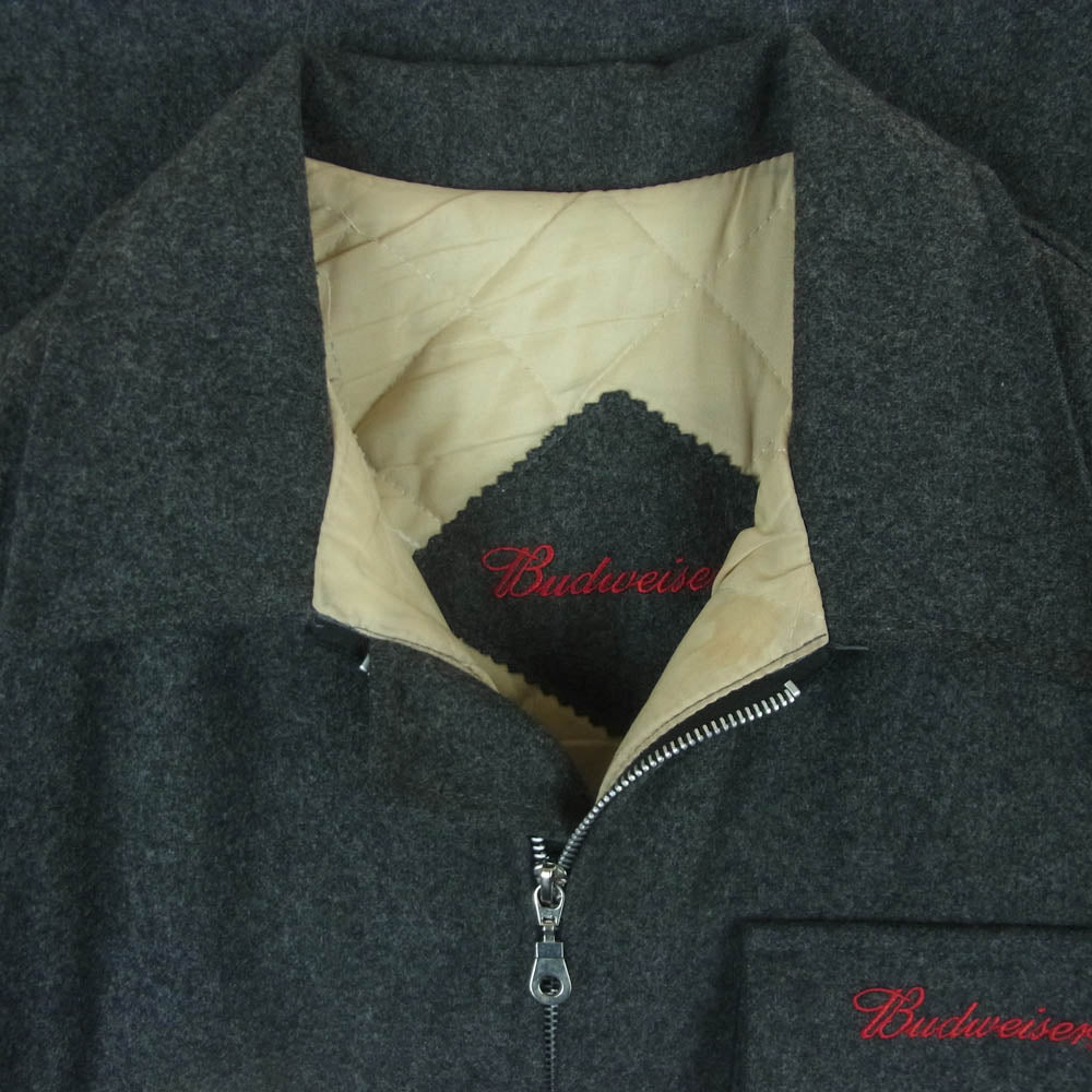バドワイザー Vintage ヴィンテージ カナダ製 ウール ジャケット グレー系 XL【中古】