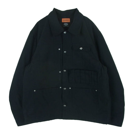 ユニバーサルオーバーオール U2421400TS TATOO STUDIO YAMADA WORK JACKET ワーク ジャケット ブラック系 L【中古】