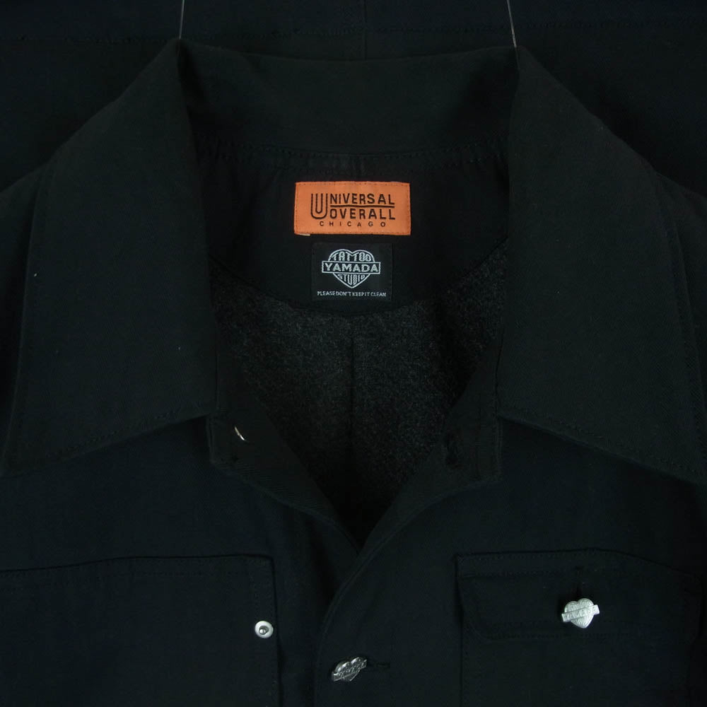 ユニバーサルオーバーオール U2421400TS TATOO STUDIO YAMADA WORK JACKET ワーク ジャケット ブラック系 L【中古】
