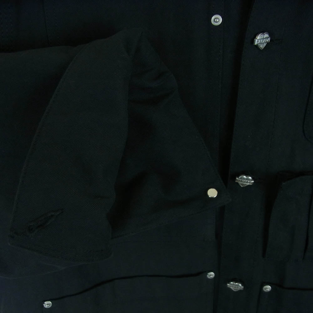 ユニバーサルオーバーオール U2421400TS TATOO STUDIO YAMADA WORK JACKET ワーク ジャケット ブラック系 L【中古】