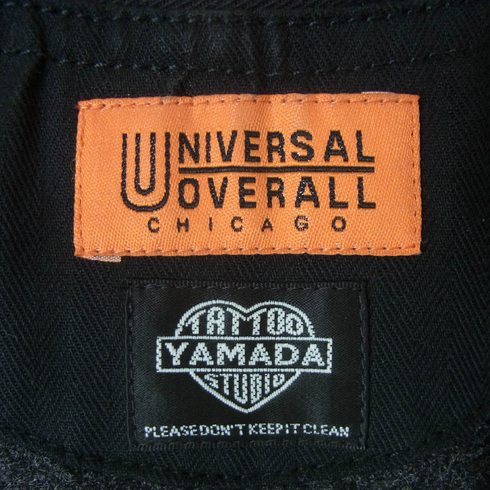 ユニバーサルオーバーオール U2421400TS TATOO STUDIO YAMADA WORK JACKET ワーク ジャケット ブラック系 L【中古】