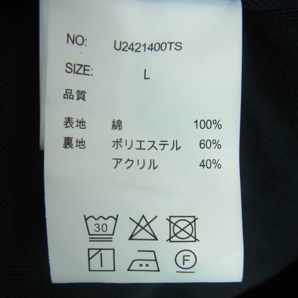 ユニバーサルオーバーオール U2421400TS TATOO STUDIO YAMADA WORK JACKET ワーク ジャケット ブラック系 L【中古】