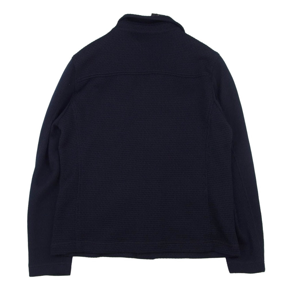 EPOCA UOMO エポカウォモ M1P60-441-29 ポリエステル メッシュ シャツ ジャケット ネイビー系 46【極上美品】【中古】