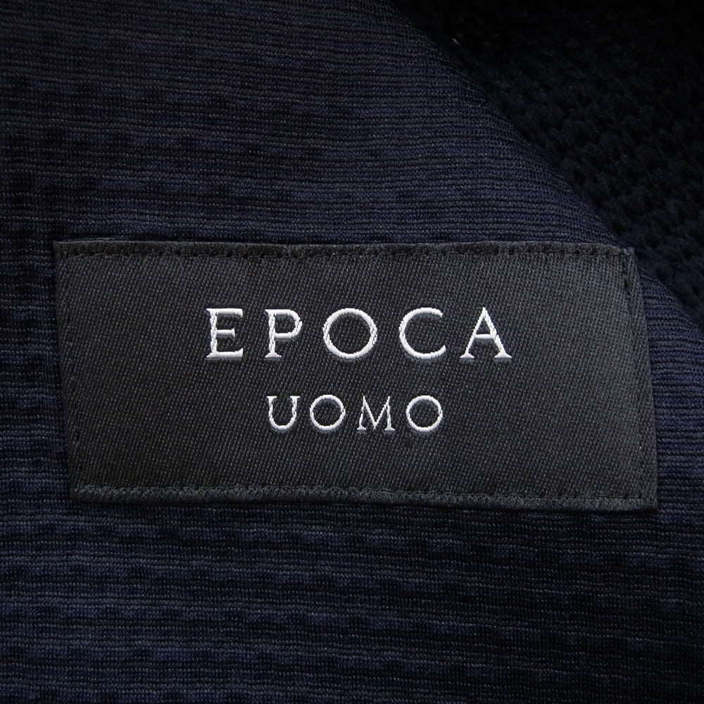EPOCA UOMO エポカウォモ M1P60-441-29 ポリエステル メッシュ シャツ ジャケット ネイビー系 46【極上美品】【中古】