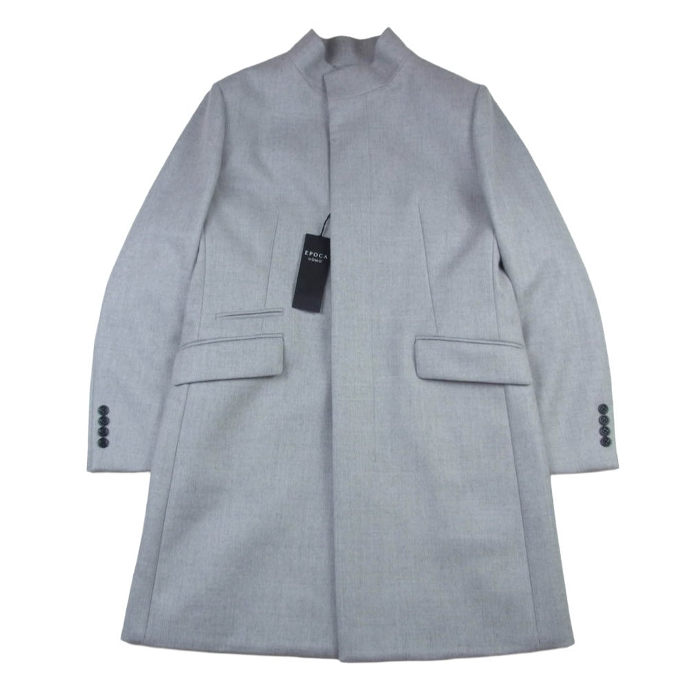 EPOCA UOMO エポカウォモ M1B41-303-04 ウール スタンド ミドルコート スタンドカラーコート グレー系 46【極上美品】【中古】