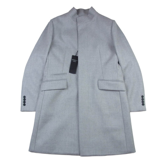 EPOCA UOMO エポカウォモ M1B41-303-04 ウール スタンド ミドルコート スタンドカラーコート グレー系 46【極上美品】【中古】