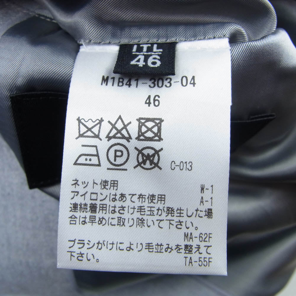 EPOCA UOMO エポカウォモ M1B41-303-04 ウール スタンド ミドルコート スタンドカラーコート グレー系 46【極上美品】【中古】