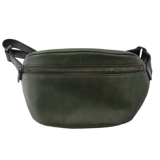 ツチヤカバン 鉄染革 ジャパンモチーフ Tetsu クロスボディバッグ バッグ モスグリーン系 表記なし【極上美品】【中古】