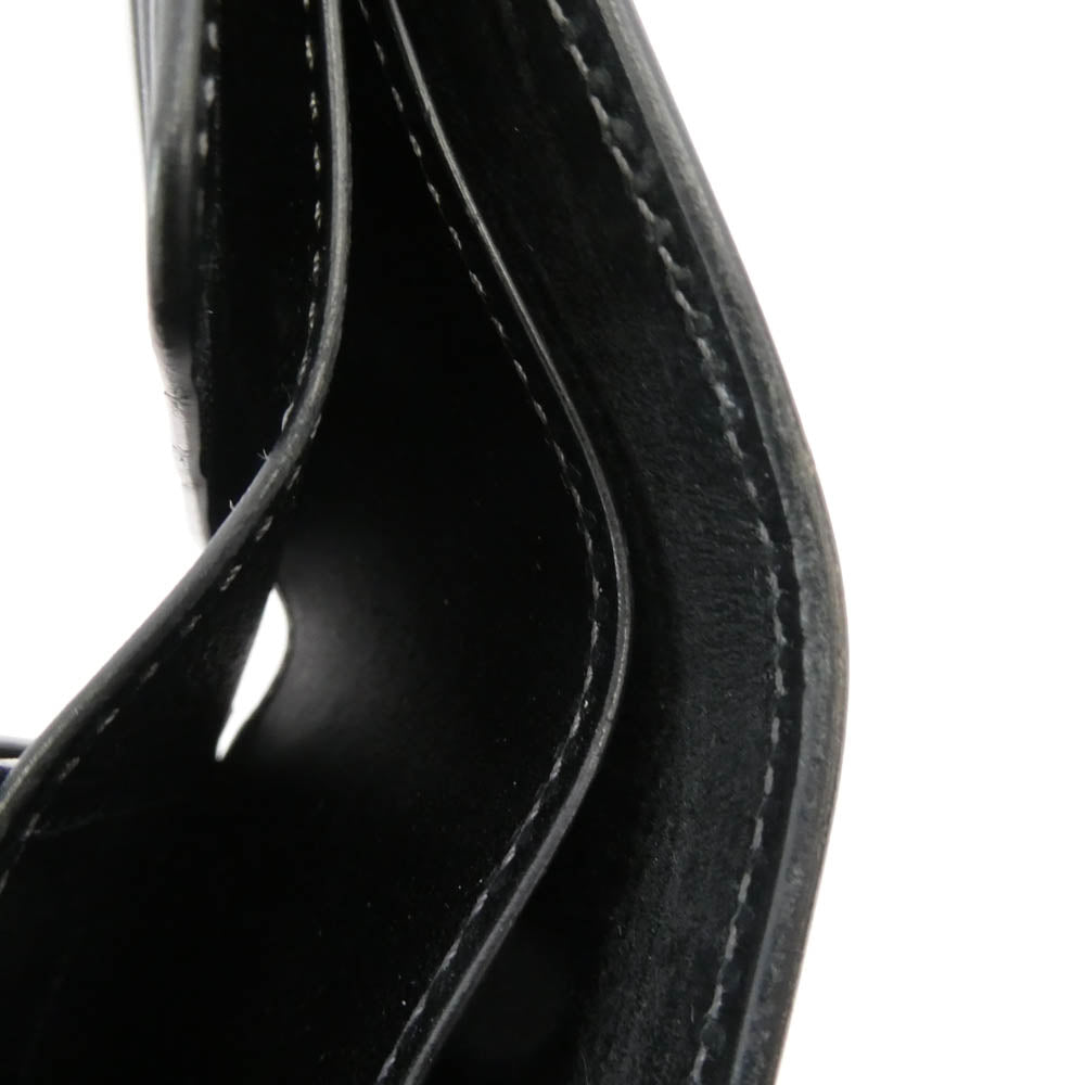 WILDSWANS ワイルドスワンズ タイガースブラザーズ別注 SP-GROUNDER シェルコードバン BLACK 内装サドルプルアップ シルバーステッチ コンパクトウォレット 二つ折り財布 ブラック系【中古】