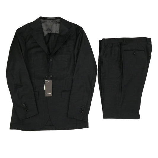 ブリッラ ペル イル グスト 24-17-0148-015 Ermenegildo Zegna TROFEO トロフェオ MICROSPHERE マイクロンスフィア加工 セットアップ スーツ ブラック系 48【中古】