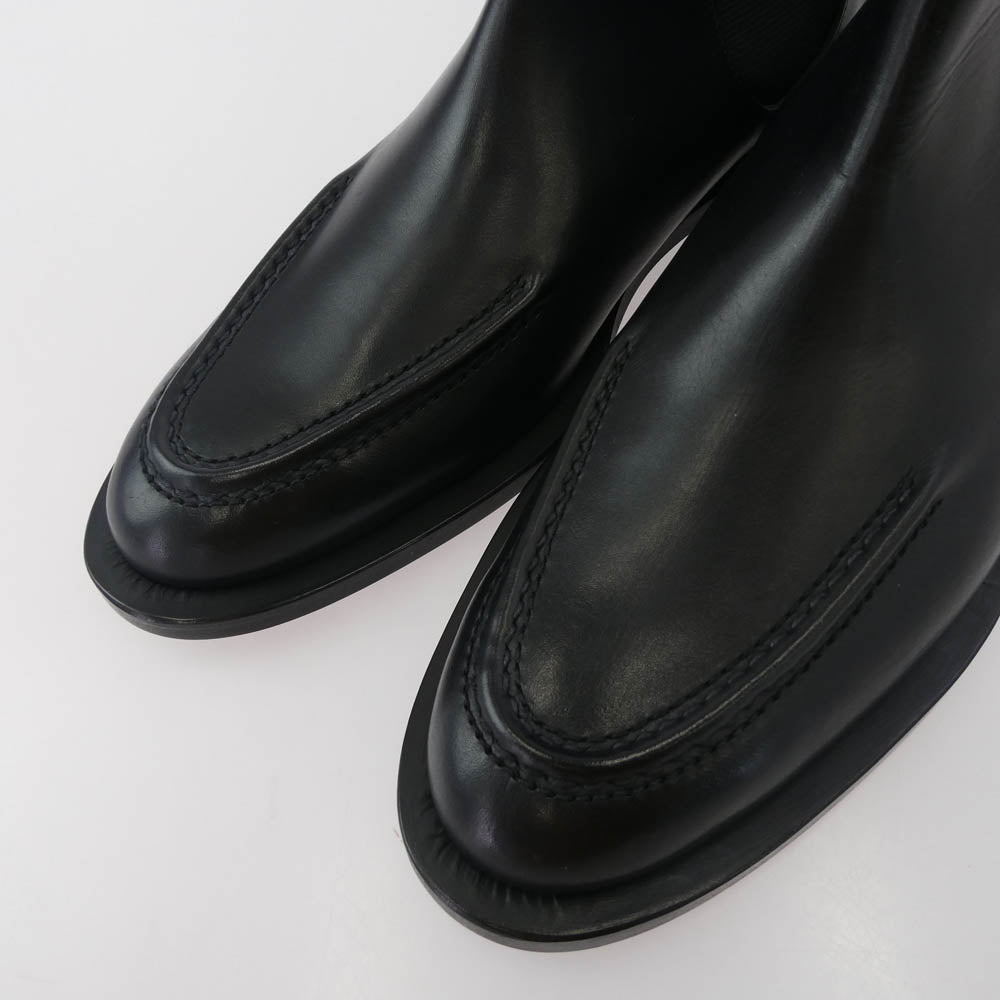 イシュム ISH-1-15-2 MOCA BOOTS モカ サイドゴア レザー ブーツ ブラック系 40【極上美品】【中古】