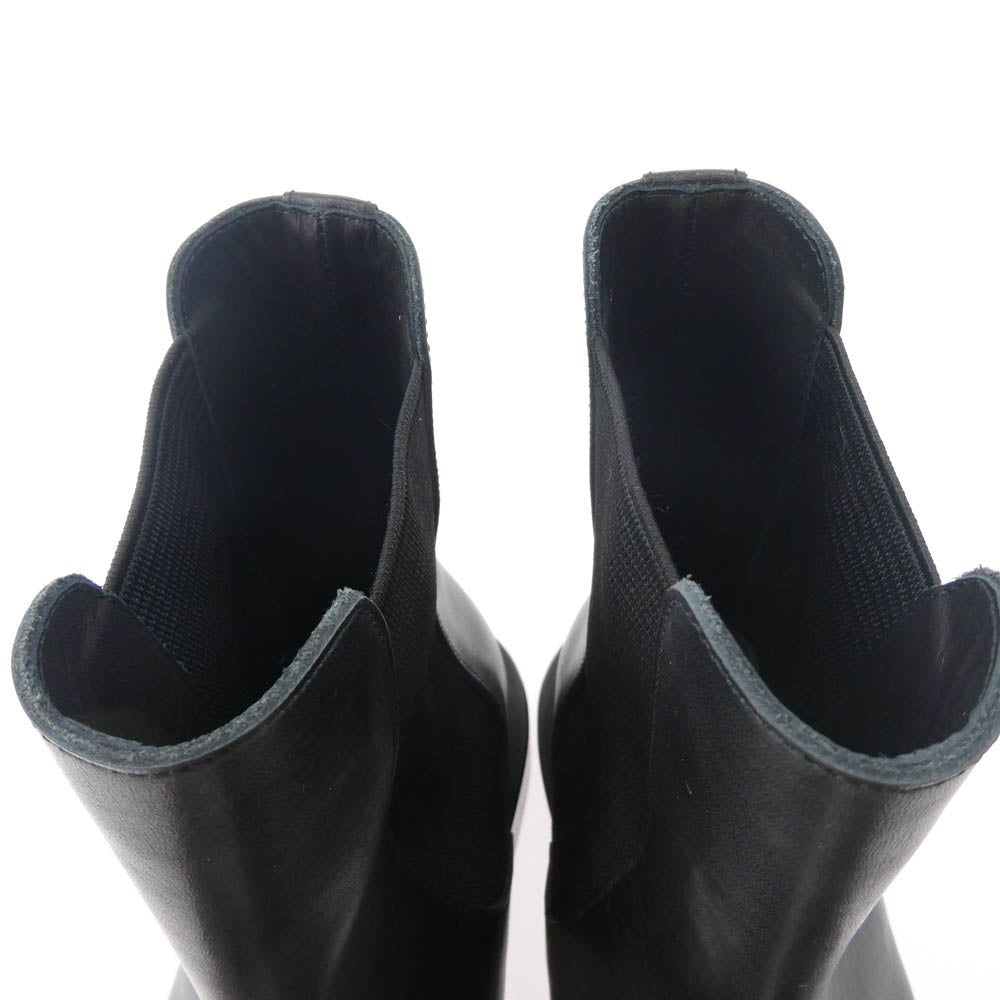 イシュム ISH-1-15-2 MOCA BOOTS モカ サイドゴア レザー ブーツ ブラック系 40【極上美品】【中古】