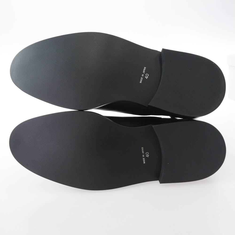 イシュム ISH-1-15-2 MOCA BOOTS モカ サイドゴア レザー ブーツ ブラック系 40【極上美品】【中古】