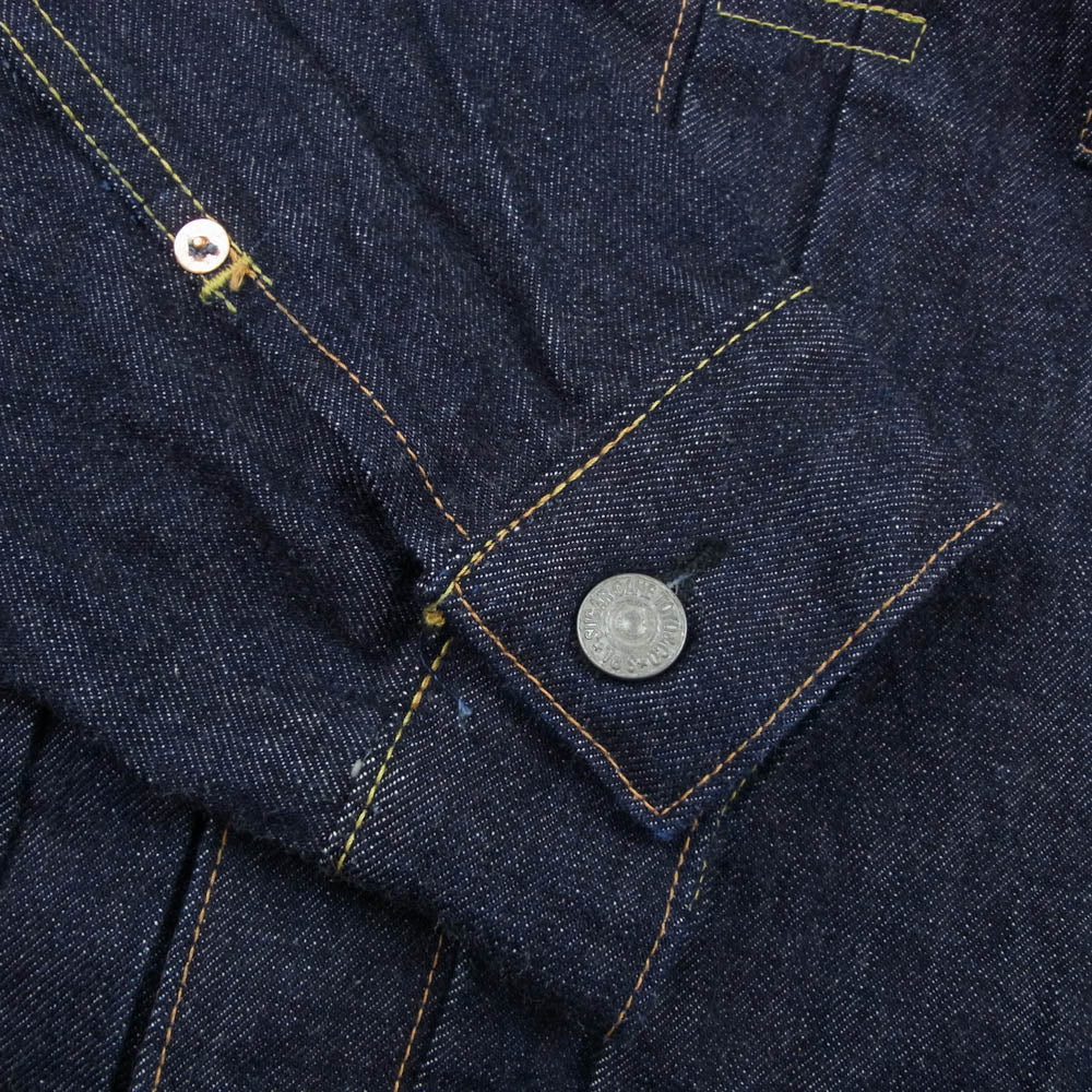 SUGAR CANE シュガーケーン SC11953A 14.25oz DENIM JACKET 1953 MODEL 2nd タイプ デニム ジャケット インディゴブルー系 42【極上美品】【中古】