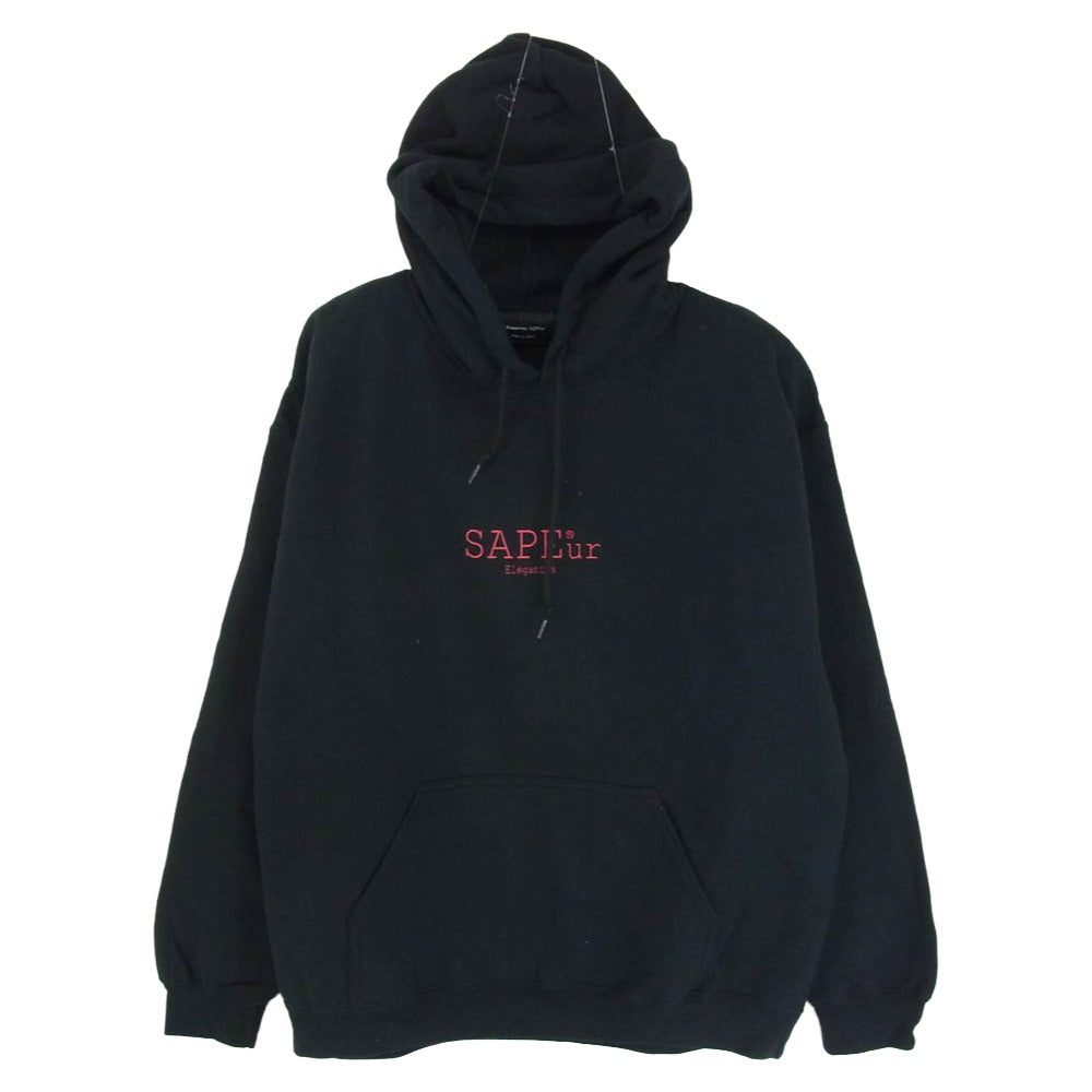 SAPEUR サプール デニスロッドマン プリント プルオーバーパーカー ブラック系 L【中古】