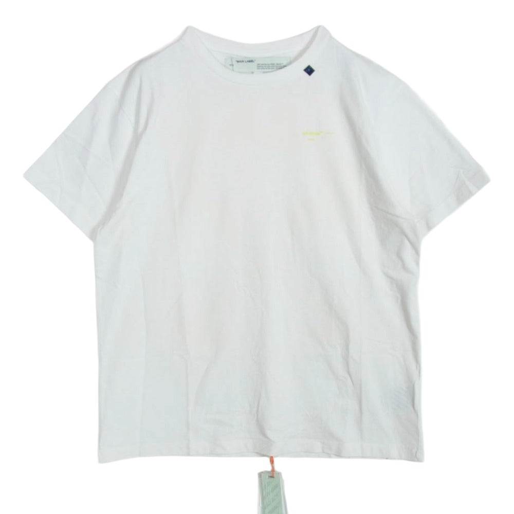 OFF-WHITE オフホワイト 19AW OMAA038F19185010 ACRYLIC ARROW BACK LOGO TEE バック アクリルアロープリント Tシャツ 半袖カットソー ホワイト系 XS【中古】