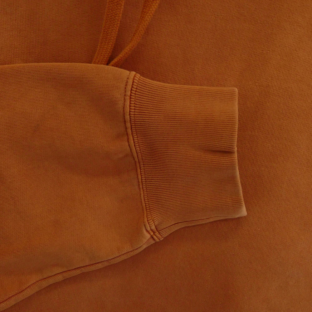 Supreme シュプリーム 19AW Overdyed Hooded Sweatshirt アームロゴ刺繍 オーバーダイ フーデッド スウェット シャツ プルオーバーパーカー ブラウン系 L【中古】