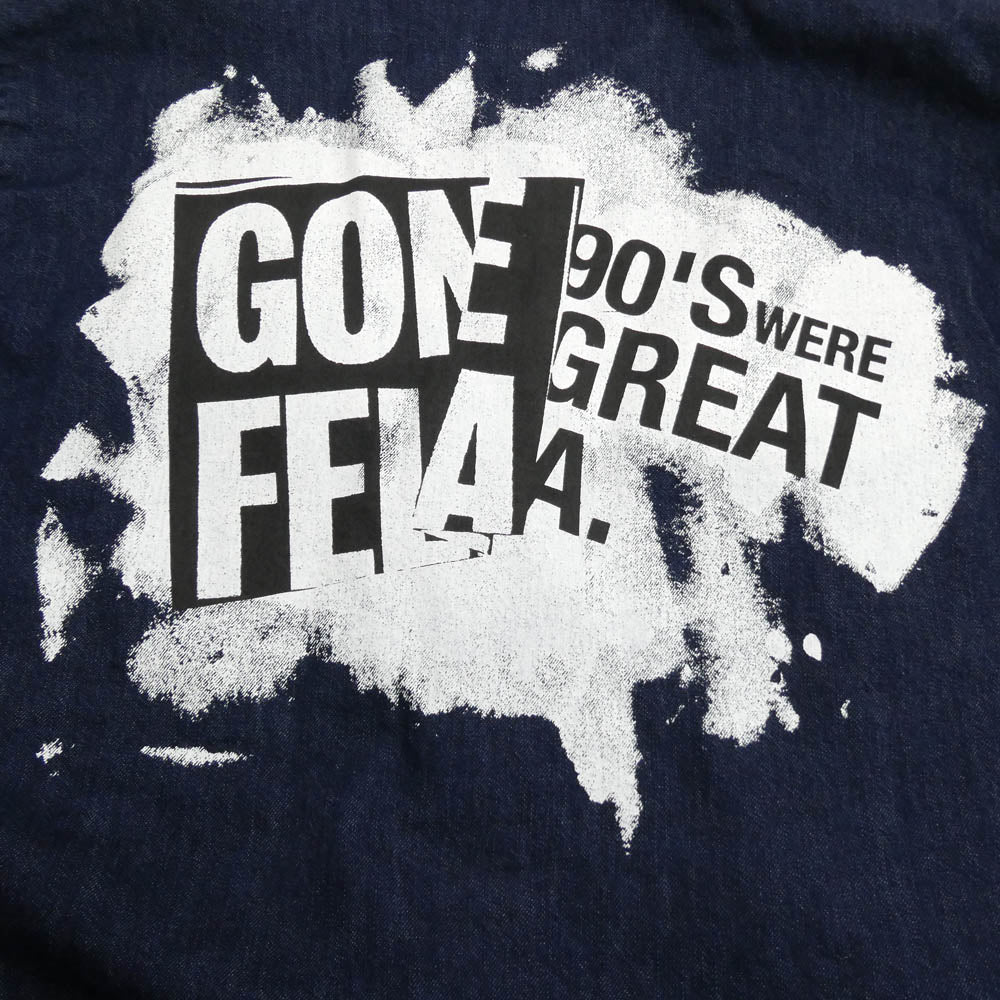 WTAPS ダブルタップス 23SS 231WVDT-SHM02 JMOD LS COTTON DENIM PASTHG バックペイントデザイン インデイゴ デニム カバーオール ジャケット インディゴブルー系 X/03【中古】