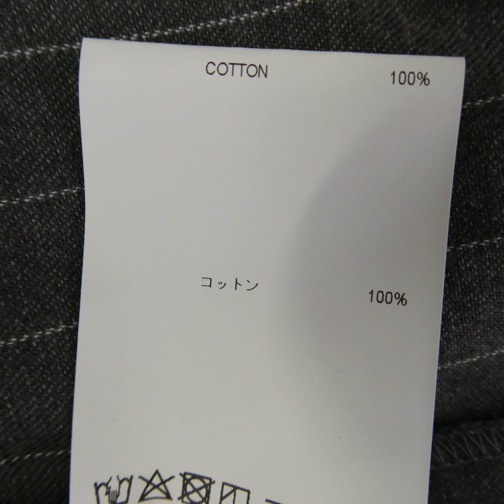 WTAPS ダブルタップス 22SS 221TQDT-SHM01 LEAGUE LS COTTON FLANNEL STRIPE フランネル ストライプ リーグ ロングスリーブシャツ 長袖シャツ グレー系 X/03【中古】