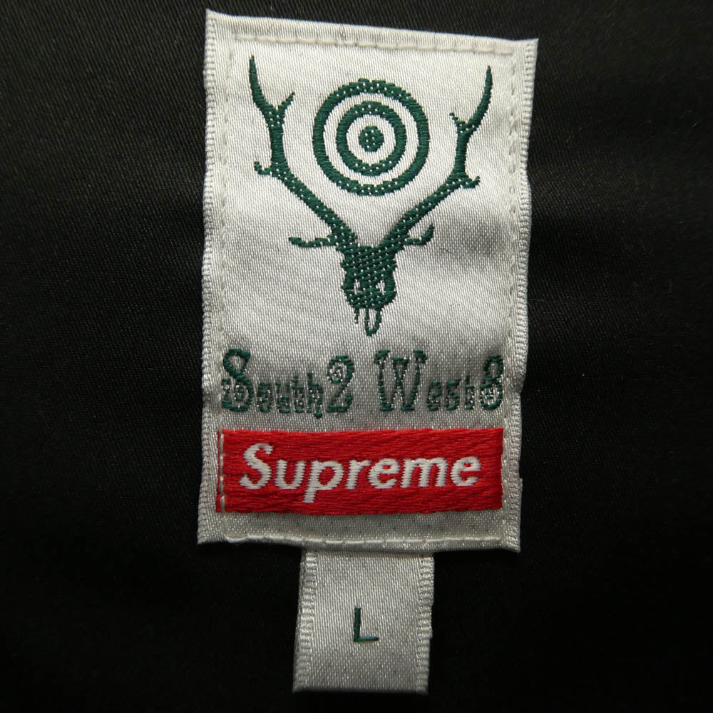 Supreme シュプリーム 21SS × SOUTH2 WEST8 Fleece Jacket サウスツー ウエストエイト フリース ジャケット ブラック系 L【中古】