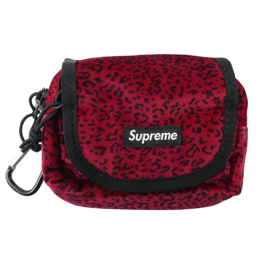 Supreme シュプリーム Velvet Mini Pouch ベルベット ミニ ポーチ レッド系【新古品】【未使用】【中古】
