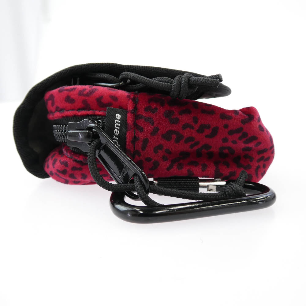Supreme シュプリーム Velvet Mini Pouch ベルベット ミニ ポーチ レッド系【新古品】【未使用】【中古】