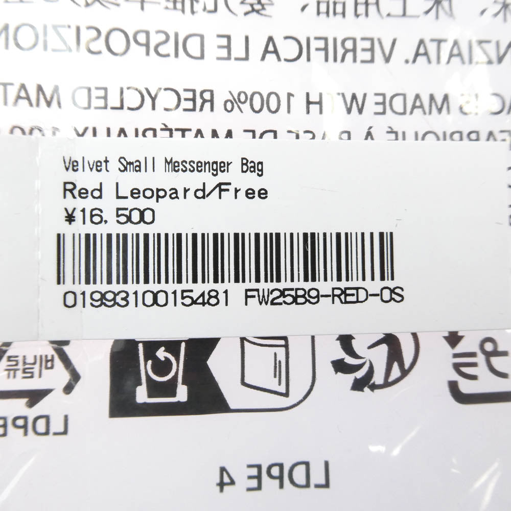Supreme シュプリーム Velvet Small Messenger Bag ベルベット スモール メッセンジャー バッグ レッド系【新古品】【未使用】【中古】