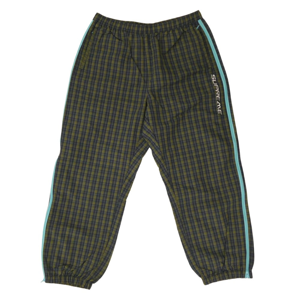 Supreme シュプリーム 25AW Plaid Warm Up Pant プレイド ウォーム アップ パンツ ネイビー系 グリーン系 XL【新古品】【未使用】【中古】