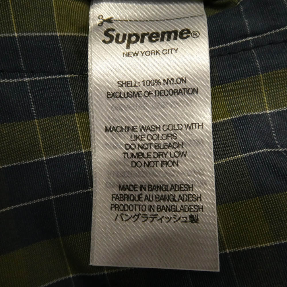 Supreme シュプリーム 25AW Plaid Warm Up Pant プレイド ウォーム アップ パンツ ネイビー系 グリーン系 XL【新古品】【未使用】【中古】