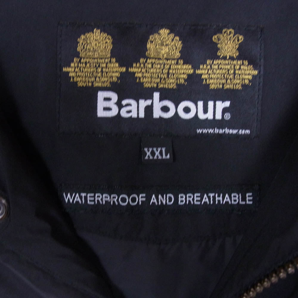 Barbour バブアー FLYER フライヤー ノンワックス フィールド ジャケット ブラック系 XXL【中古】