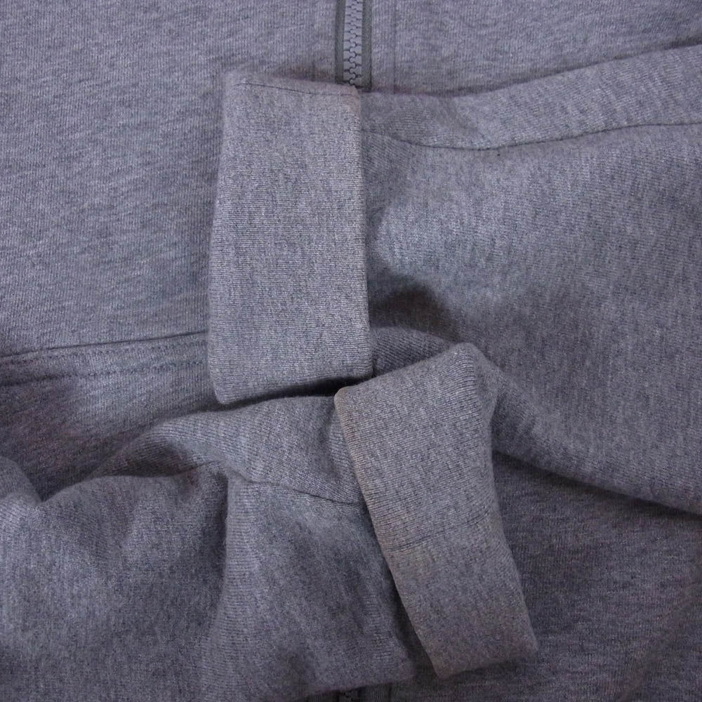 MONCLER モンクレール 420918411350 Maglia Cardigan マリア ロゴワッペン カーディガン フルジップ パーカー フーディー グレー系 L【中古】