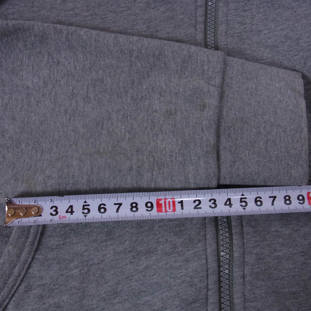 MONCLER モンクレール 420918411350 Maglia Cardigan マリア ロゴワッペン カーディガン フルジップ パーカー フーディー グレー系 L【中古】