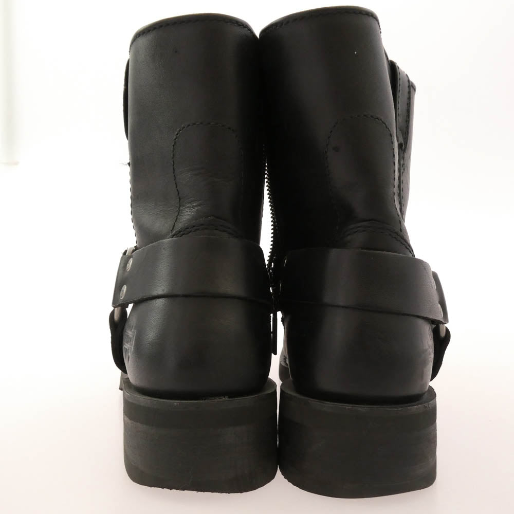 HARLEY DAVIDSON ハーレーダビッドソン D94422 レザー サイドジップ ライディングブーツ ブーツ ブラック系 42【中古】