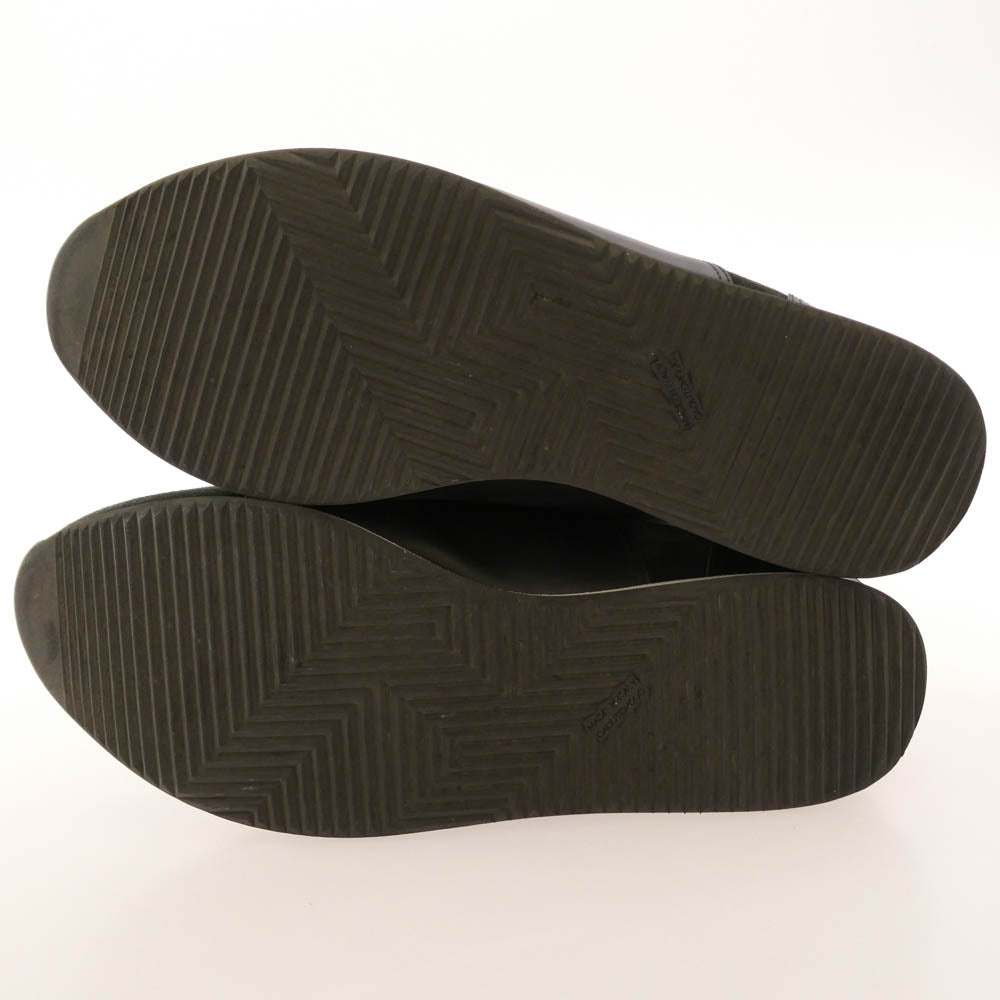 HERMES エルメス Quick クイック Hロゴ ローカット スニーカー ブラック系 43【中古】