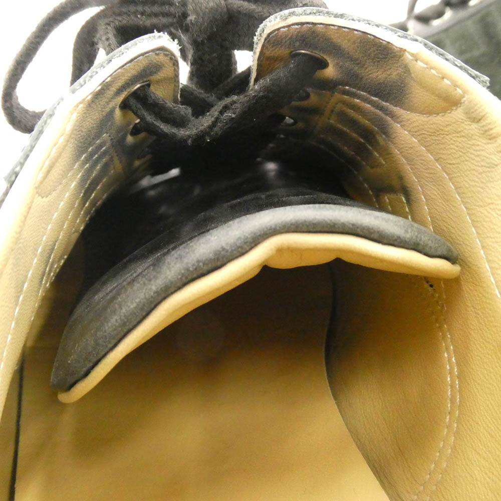 HERMES エルメス Quick クイック Hロゴ ローカット スニーカー ブラック系 43【中古】