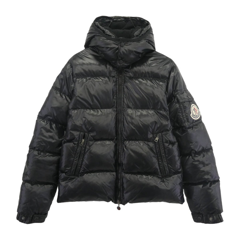 MONCLER モンクレール 44342/60/68950 国内正規品 スプレンダーズ&カンパニー期 HIMALAYA ヒマラヤ フード付 ハイネック ダブルジップ シャイニー ナイロン ダウンジャケット ブラック系 サイズ1 ブラック系 1【中古】